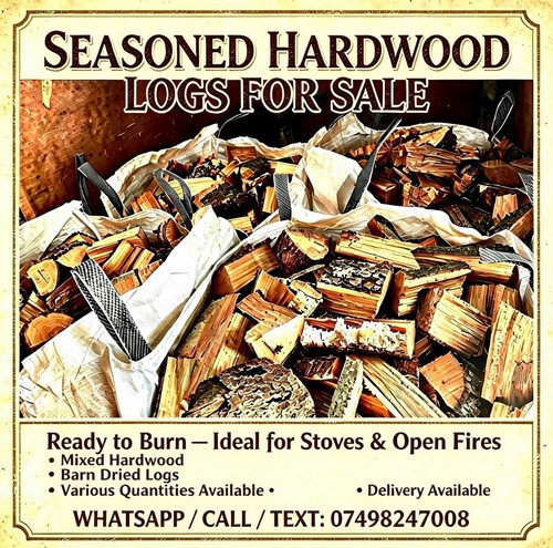 Spilt logs for wood burning - for,