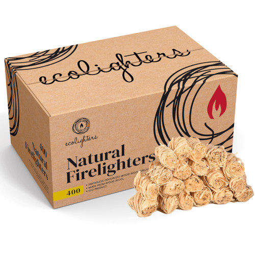 400 natural firelighters - 400,