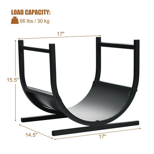 Metal firewood log holder - metal,