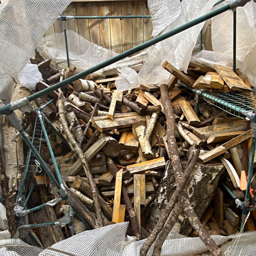 Mixed firewood logs kindling - mixed, logs,