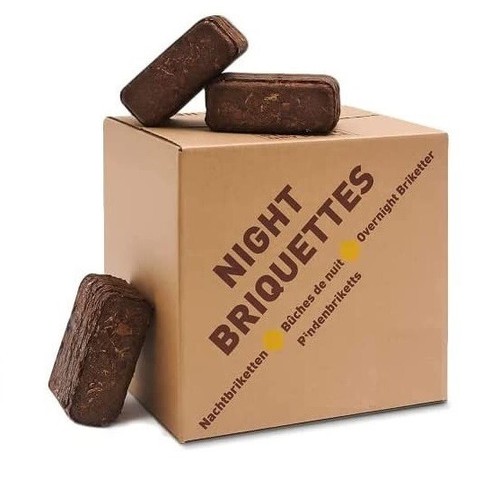 Night briquettes 20kg slow - briquettes,