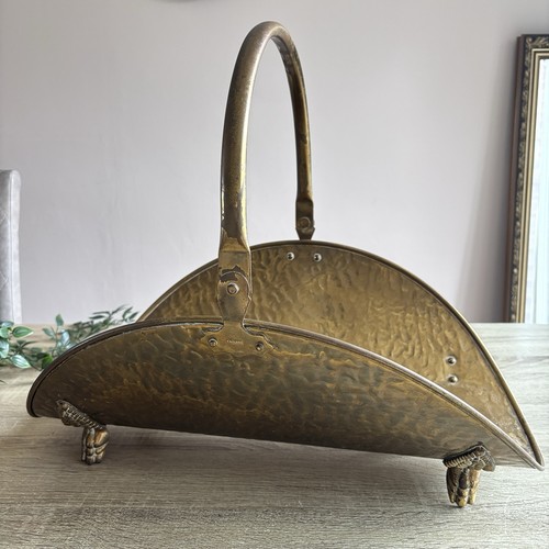 Vintage solid brass firewood - vintage,